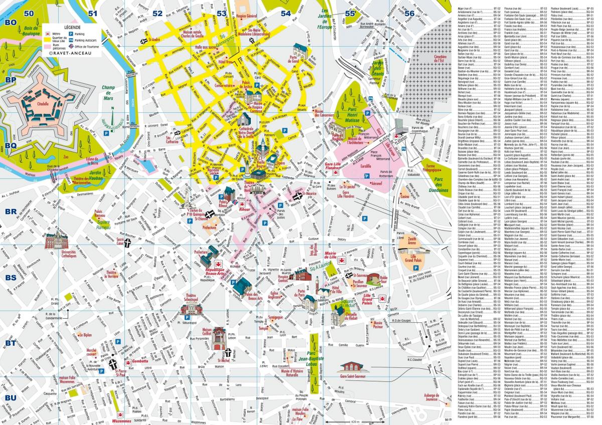 Karte von Lille-Platz 