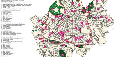 Karte von Lille-Denkmal