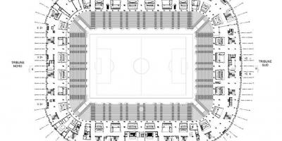 Karte von Lille-Stadion