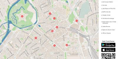 Lille tourist map pdf